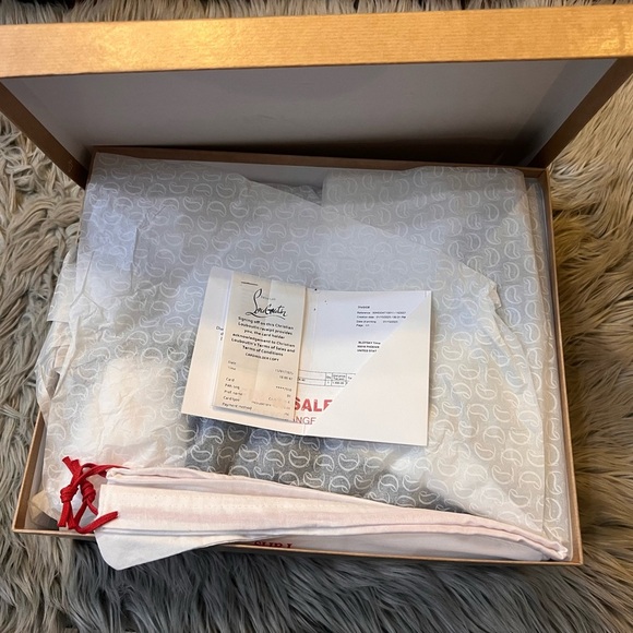 Worn once Christian Louboutin macadamia Velours boot - Picture 2 of 13